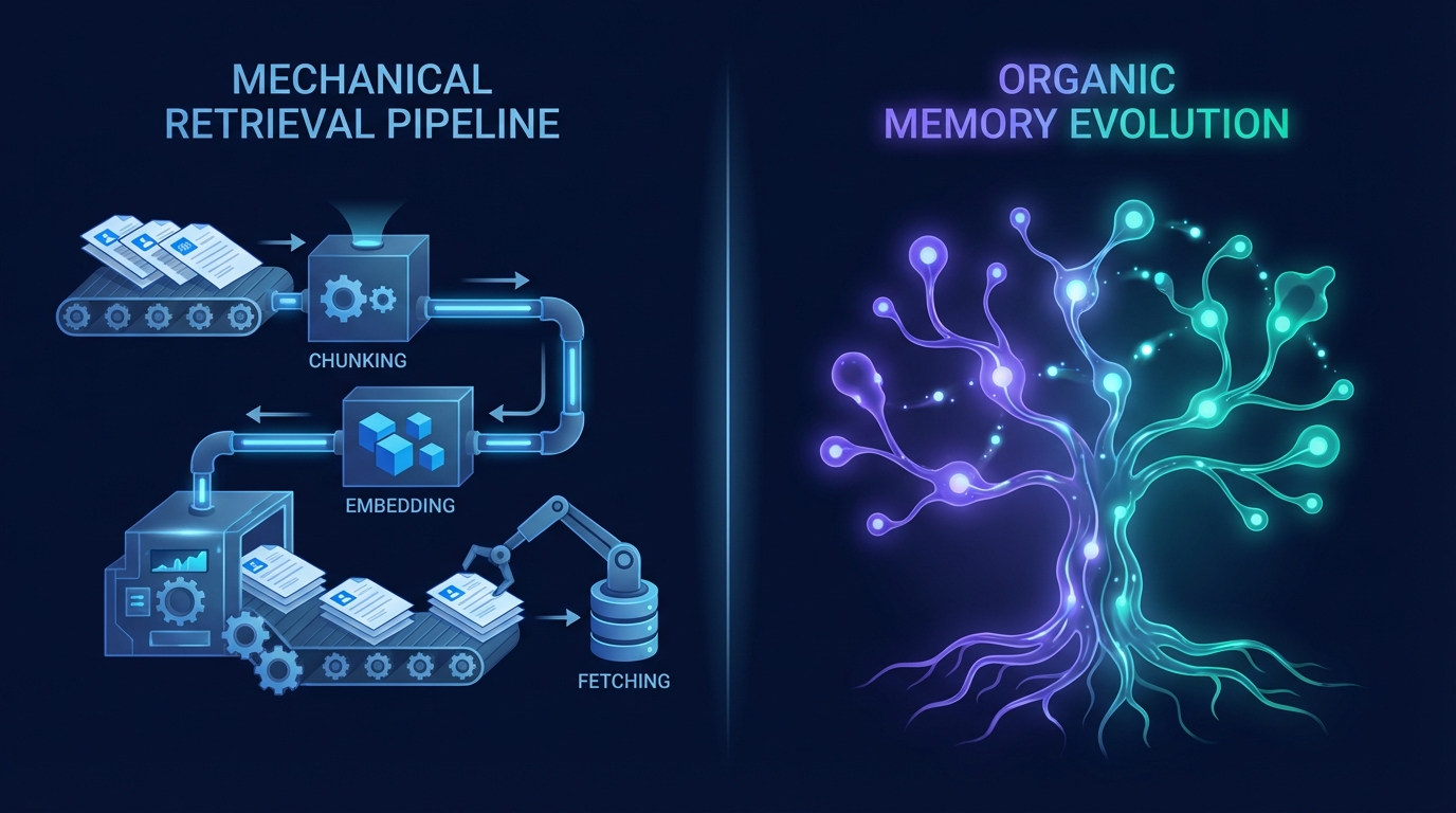 Agentic RAG vs persistent memory architecture comparison