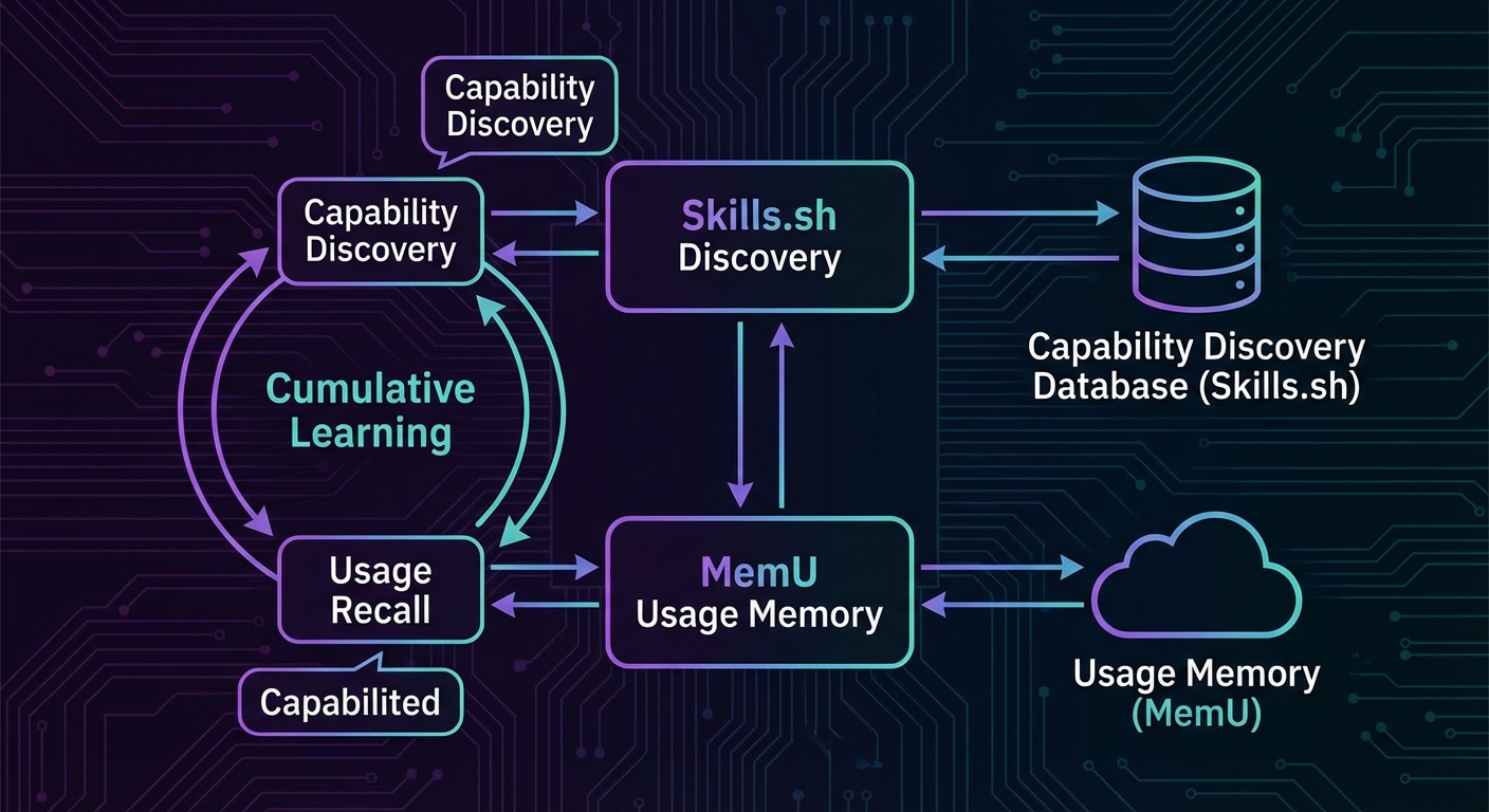 Skills.sh with MemU persistent memory